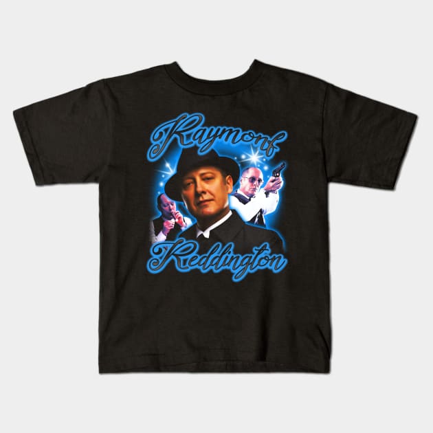 Raymond reddington airbrush potrait Kids T-Shirt by BVNKGRAPHICS